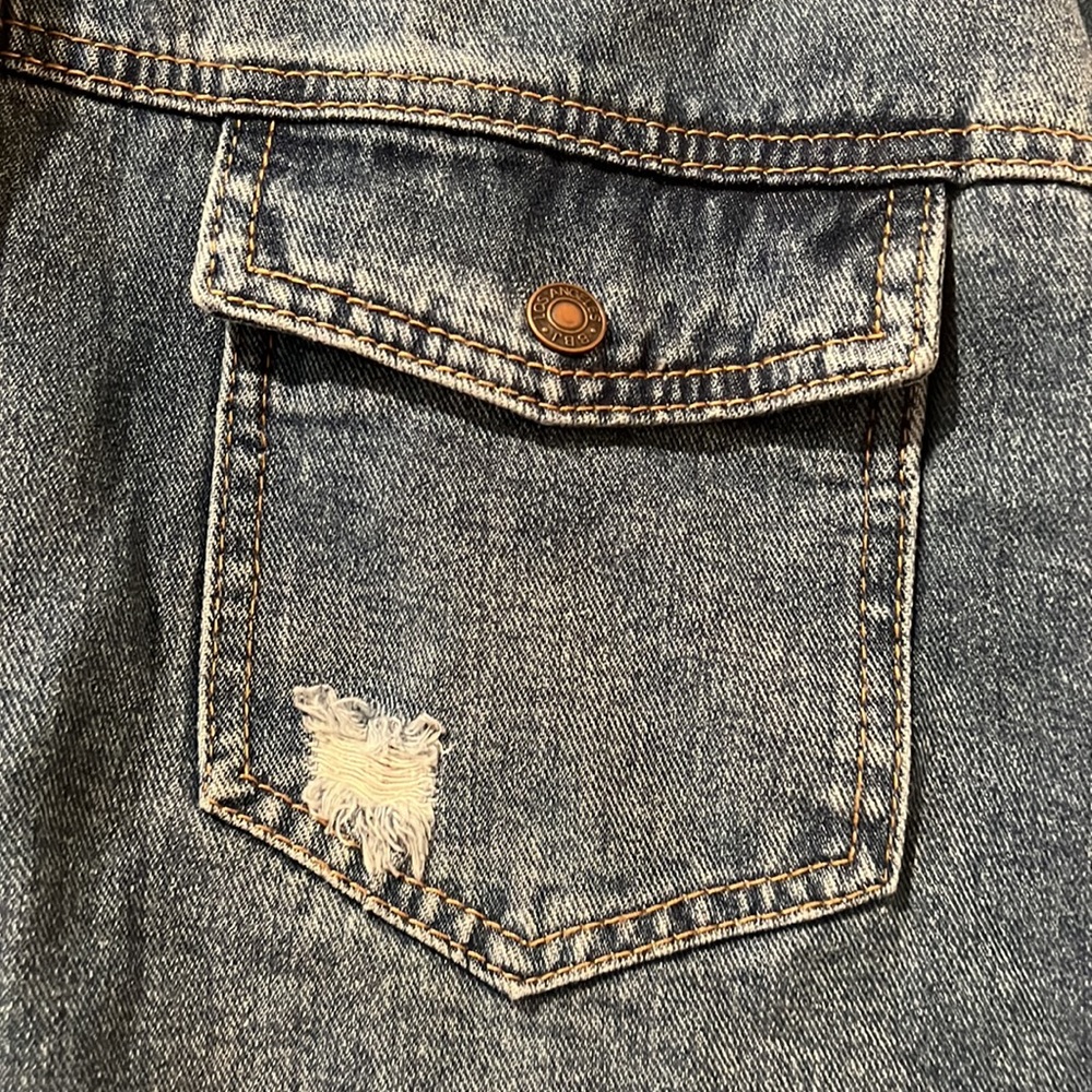Distressed Jean Jacket - Picture 6 of 11